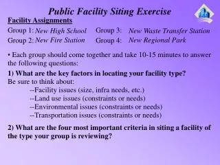 Public Facility Siting Exercise