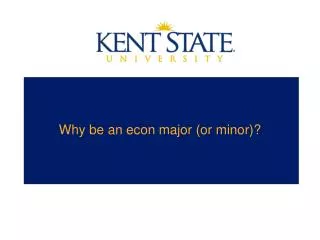 Why be an econ major (or minor)?