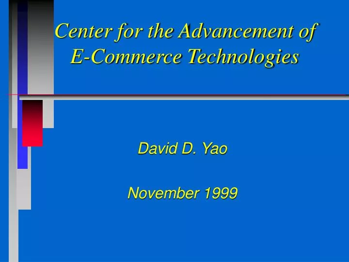 center for the advancement of e commerce technologies