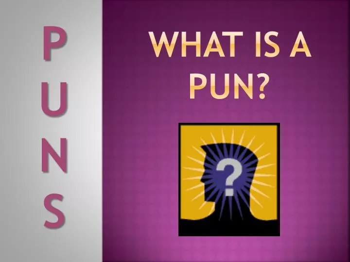what is a pun