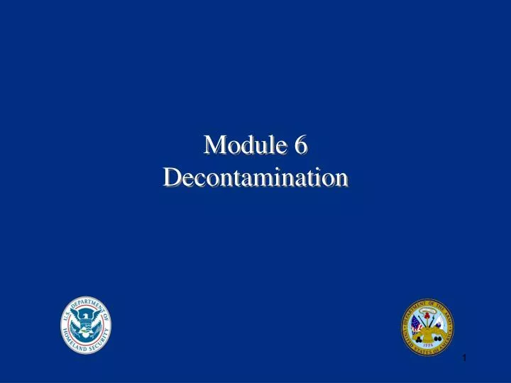 module 6 decontamination
