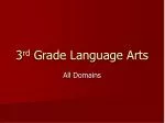 3 rd Grade Language Arts - slide 1
