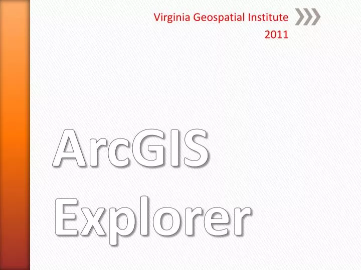 virginia geospatial institute 2011