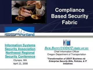 Compliance Based Security Fabric