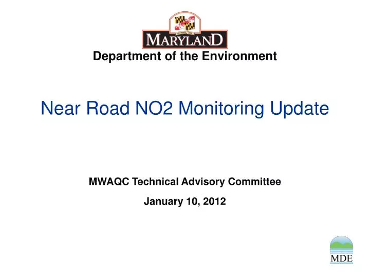 near road no2 monitoring update