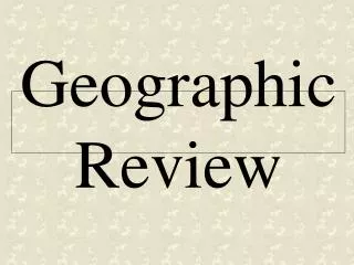 Geographic Review