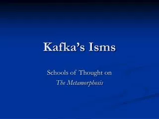 Kafka’s Isms