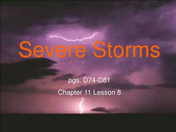 severe storms