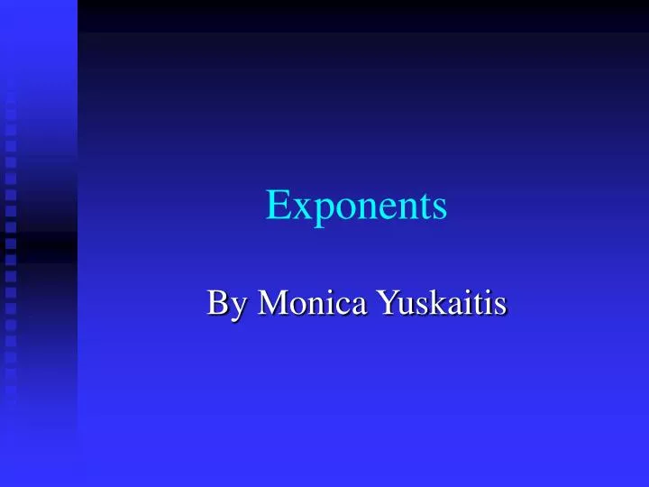 exponents