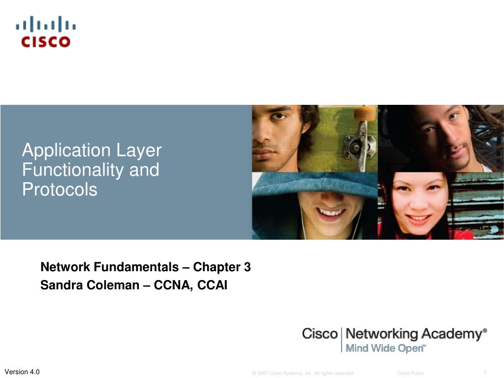 PPT - Application Layer Functionality and Protocols PowerPoint ...