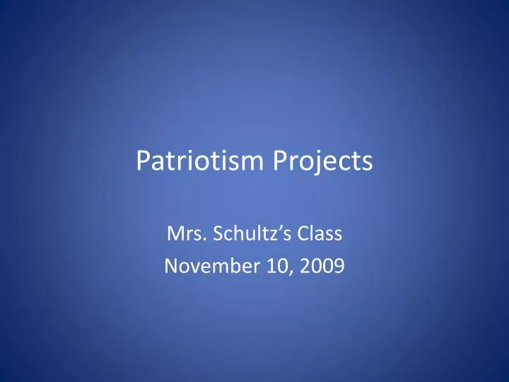 patriotism projects