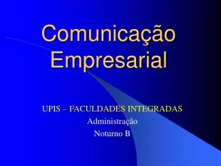 comunica o empresarial