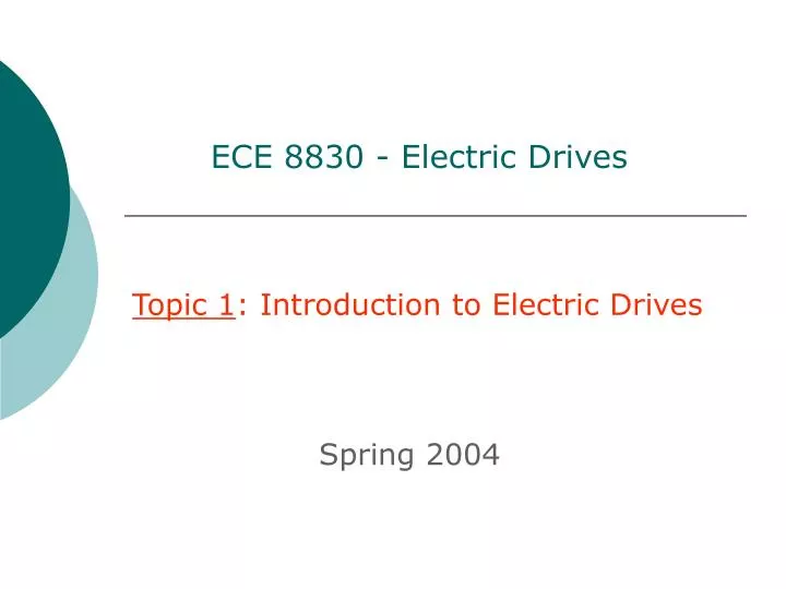 ece 8830 electric drives