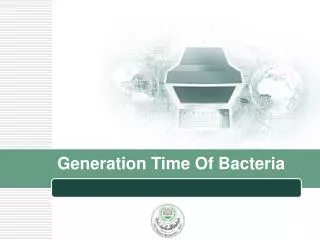 Generation Time Of Bacteria