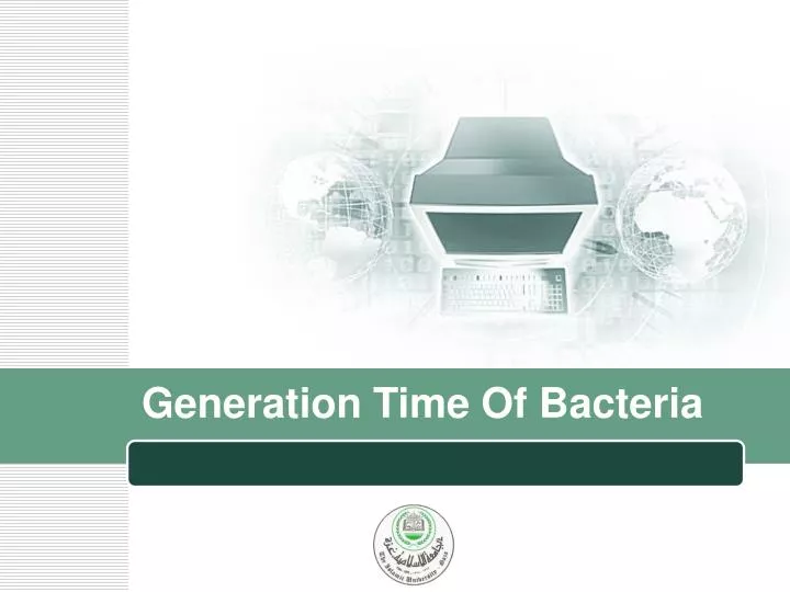 generation time of bacteria