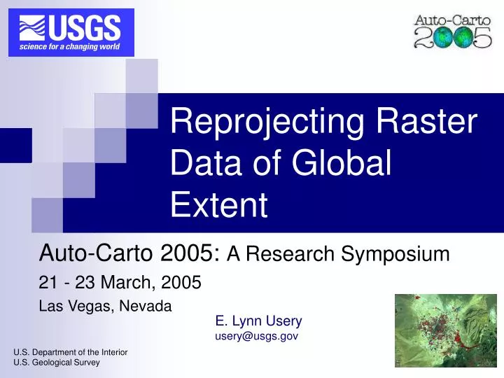 reprojecting raster data of global extent