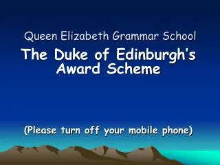 Queen Elizabeth Grammar School