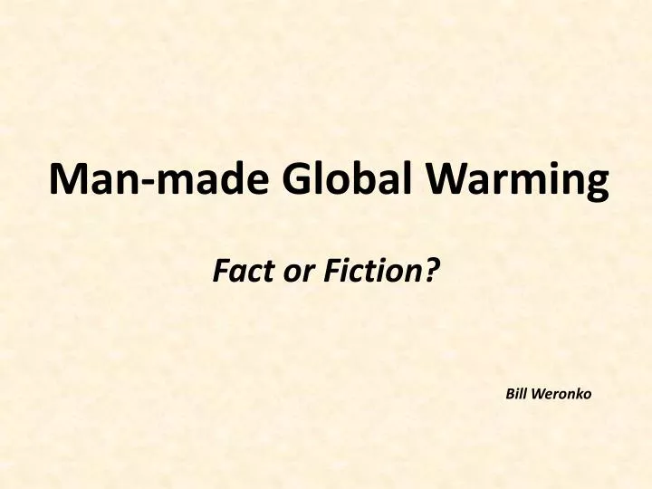 man made global warming