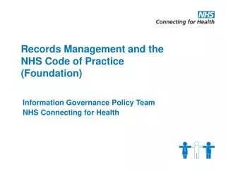 Records Management and the NHS Code of Practice (Foundation)