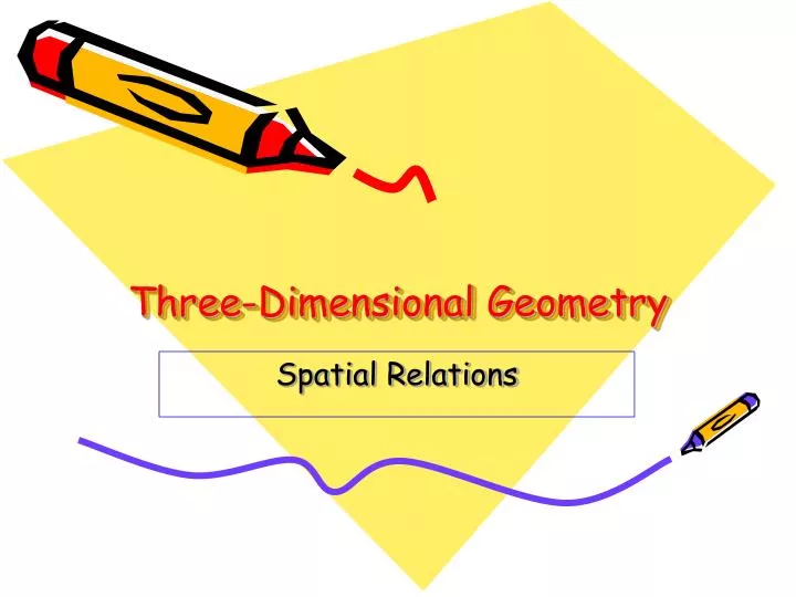 three dimensional geometry
