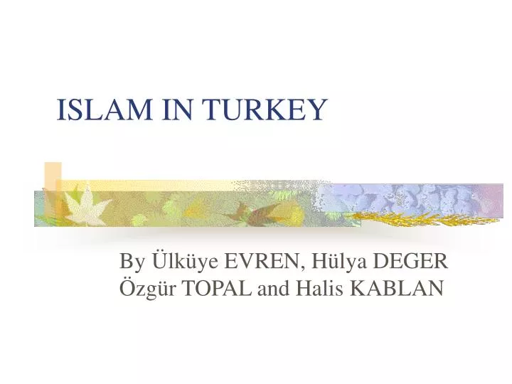 islam in turkey