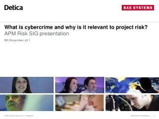 What is cybercrime and why is it relevant to project risk?