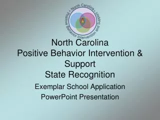 North Carolina Positive Behavior Intervention &amp; Support State Recognition