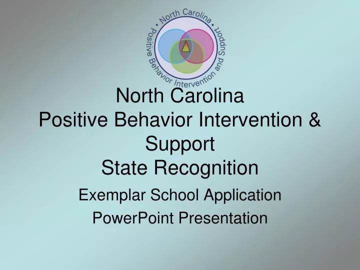 north carolina positive behavior intervention support state recognition