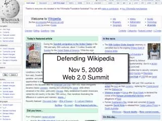 Defending Web 2.0 From Virtual Blight Presentation