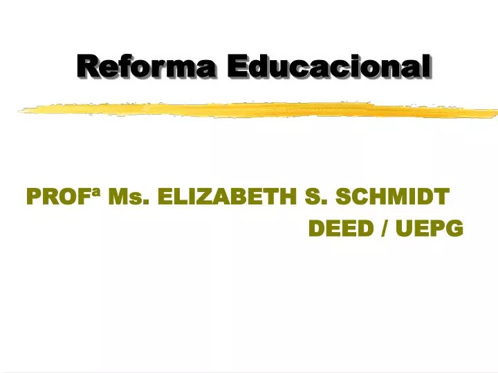 reforma educacional