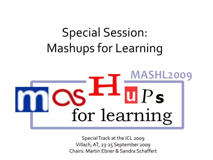 special session mashups for learning