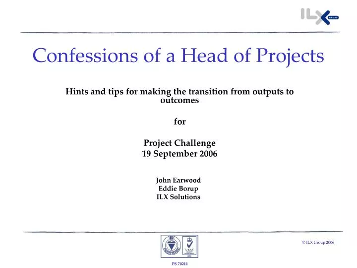 confessions of a head of projects