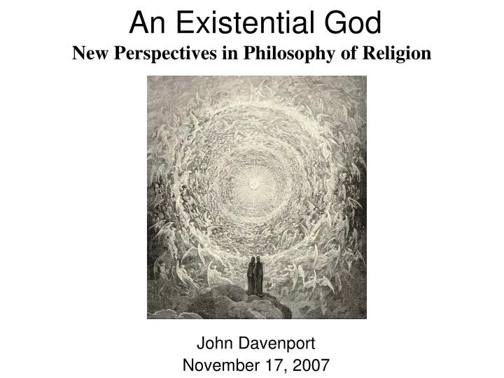 an existential god new perspectives in philosophy of religion