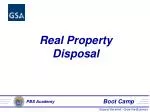 Real Property Disposal - slide 1