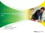Enrollment for Educations Solutions (EES) - slide 1