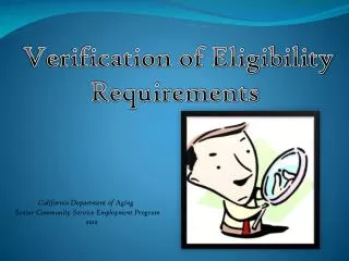 California Department of Aging Senior Community Service Employment Program 2012