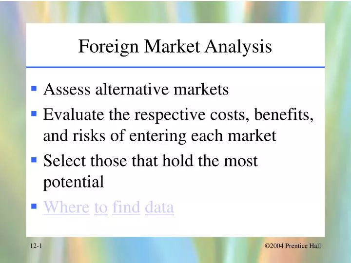 foreign market analysis