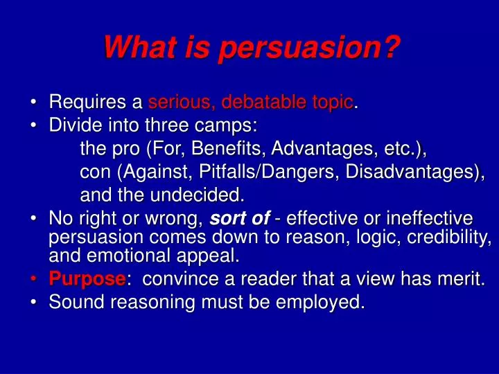 what is persuasion