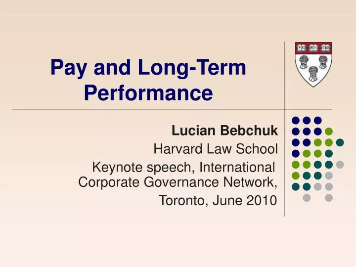 pay and long term performance