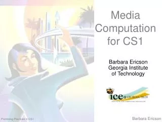 Media Computation for CS1