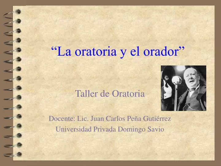 la oratoria y el orador