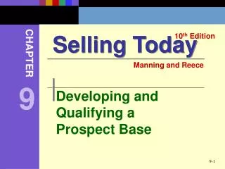 Developing and Qualifying a Prospect Base