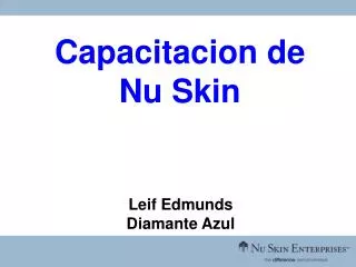 Capacitacion de Nu Skin