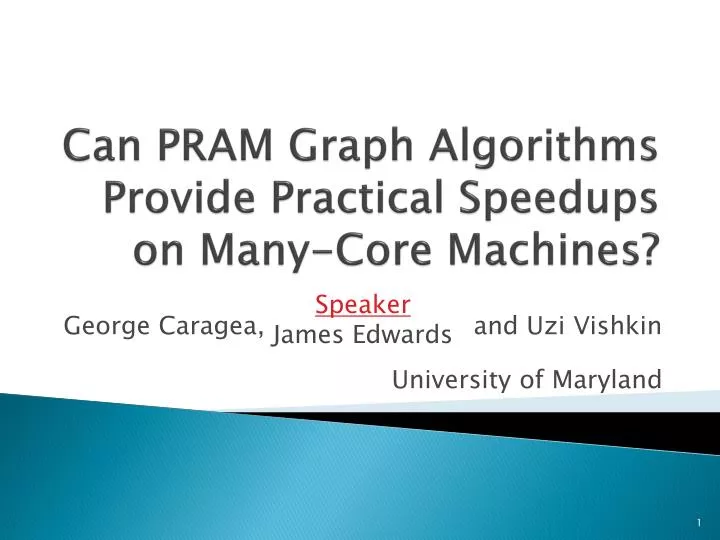 can pram graph algorithms provide practical speedups on many core machines