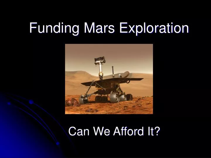 funding mars exploration