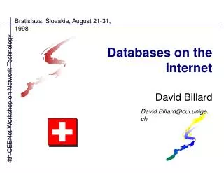 Databases on the Internet