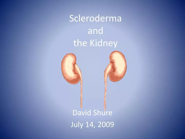 scleroderma and the kidney
