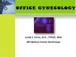 OFFICE GYNECOLOGY - slide 1