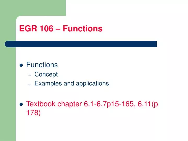 egr 106 functions