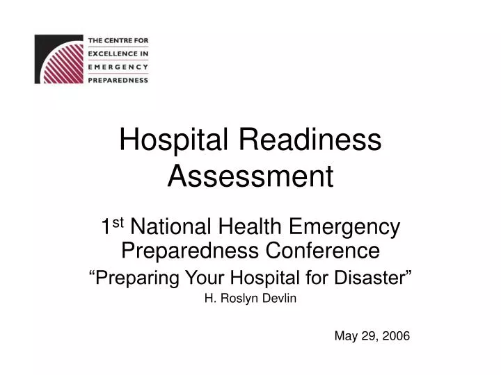 hospital readiness assessment